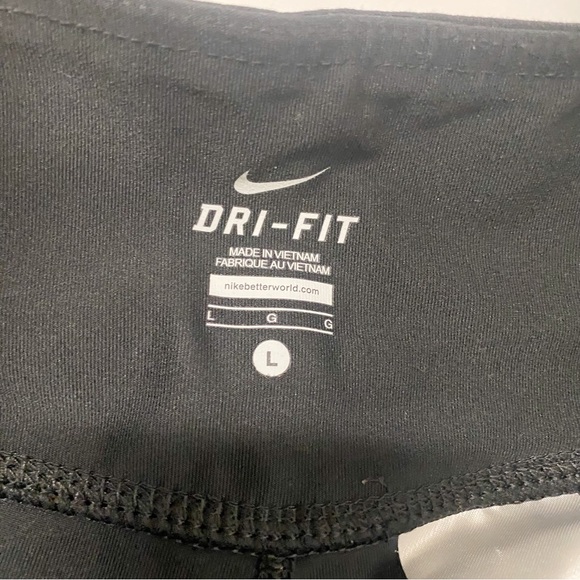 Nike Dri Fit Black Straight Leg Stretchy Athletic Pants - Picture 3 of 11